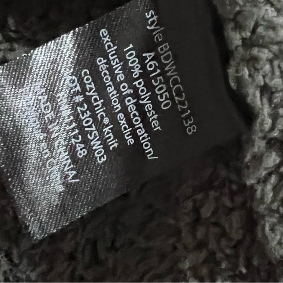 Barefoot Dreams Cozychic Ribbed Knit Trim Cardigan Anchor Size Medium - Picture 5 of 6